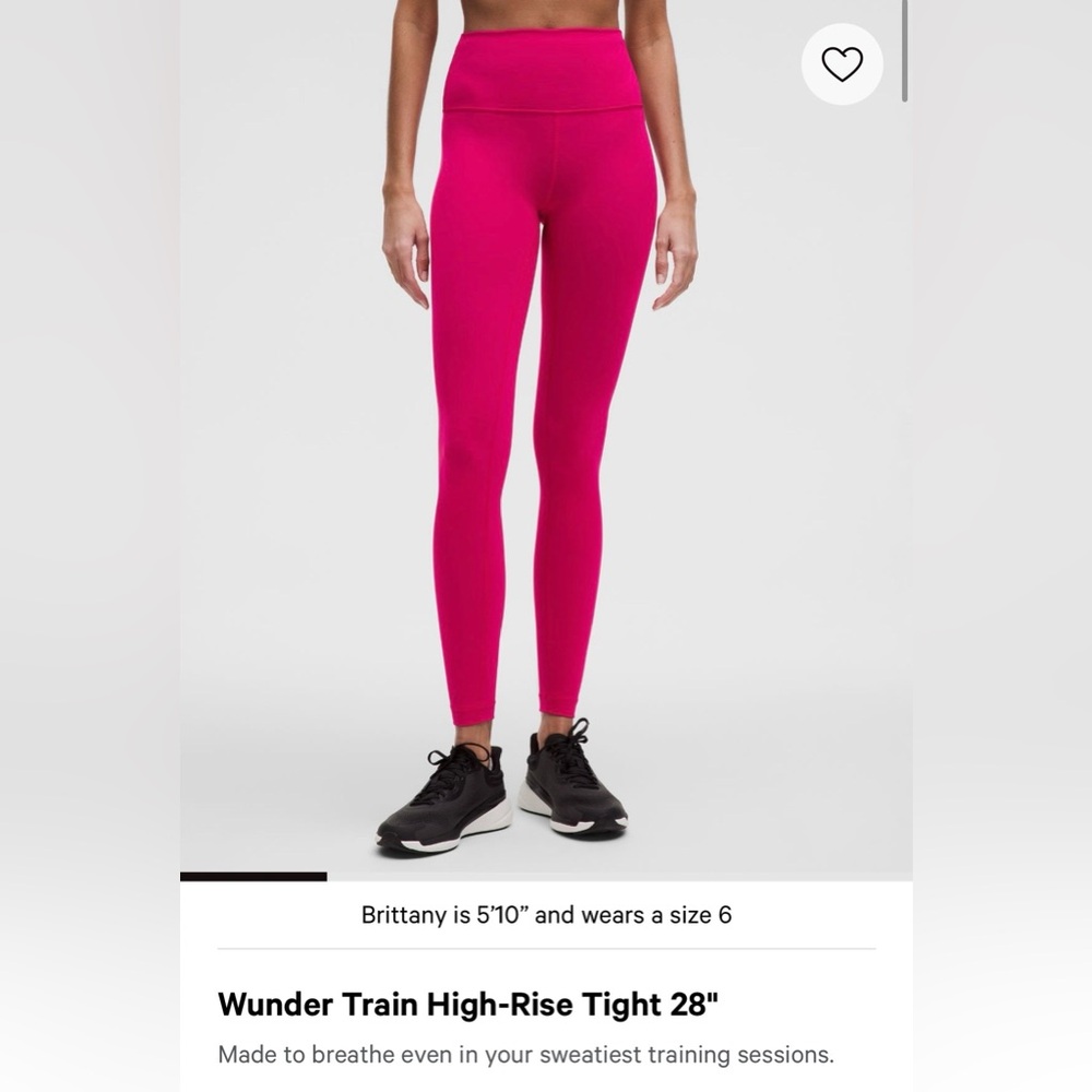 Lululemon Athletica Fuchsia Leggings